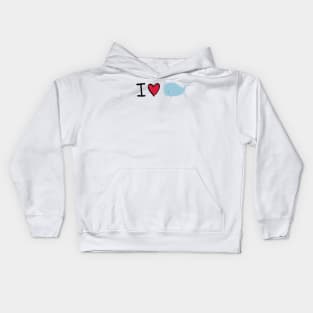 I love Whales Kids Hoodie